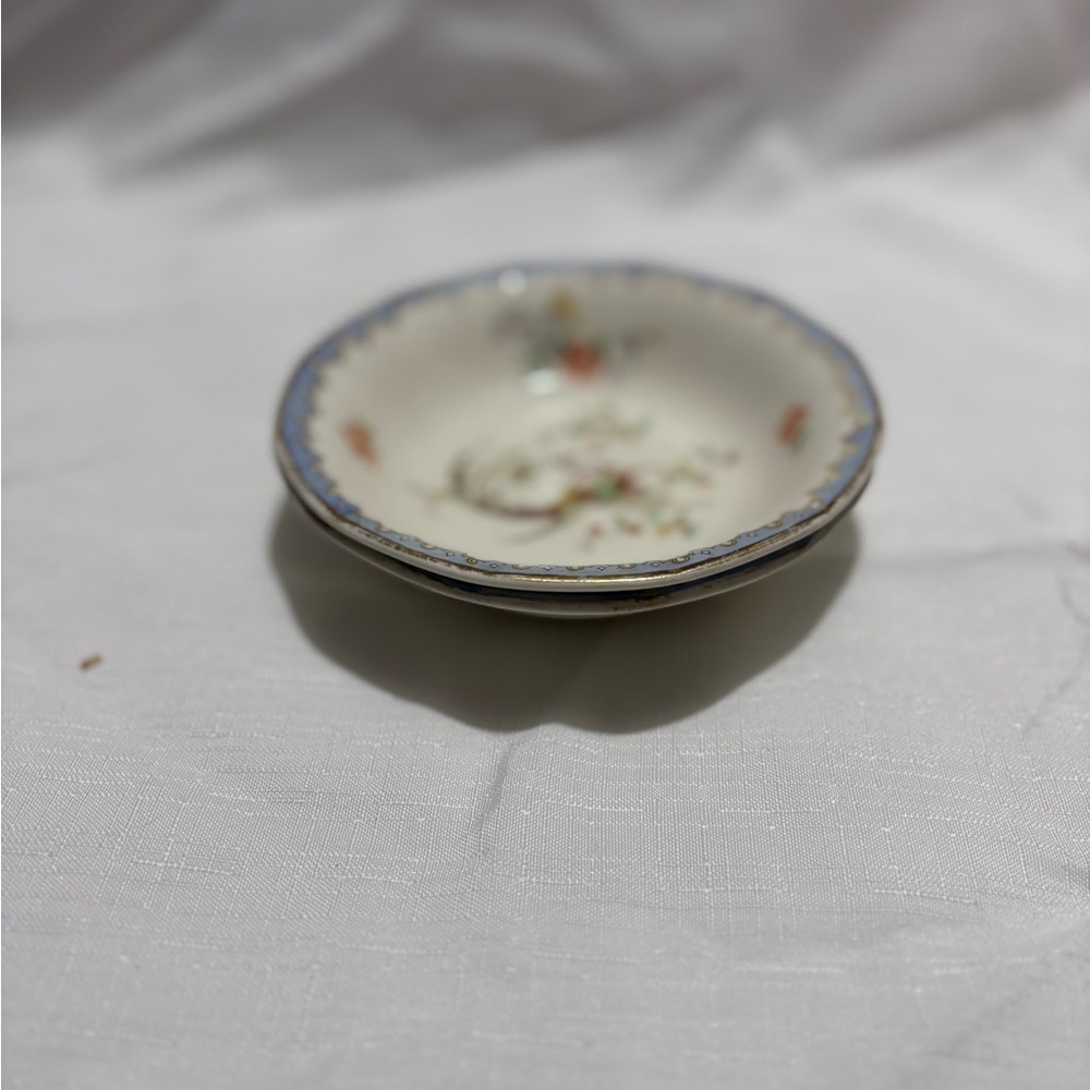 Vintage Floral Patterned Ceramic Bowls